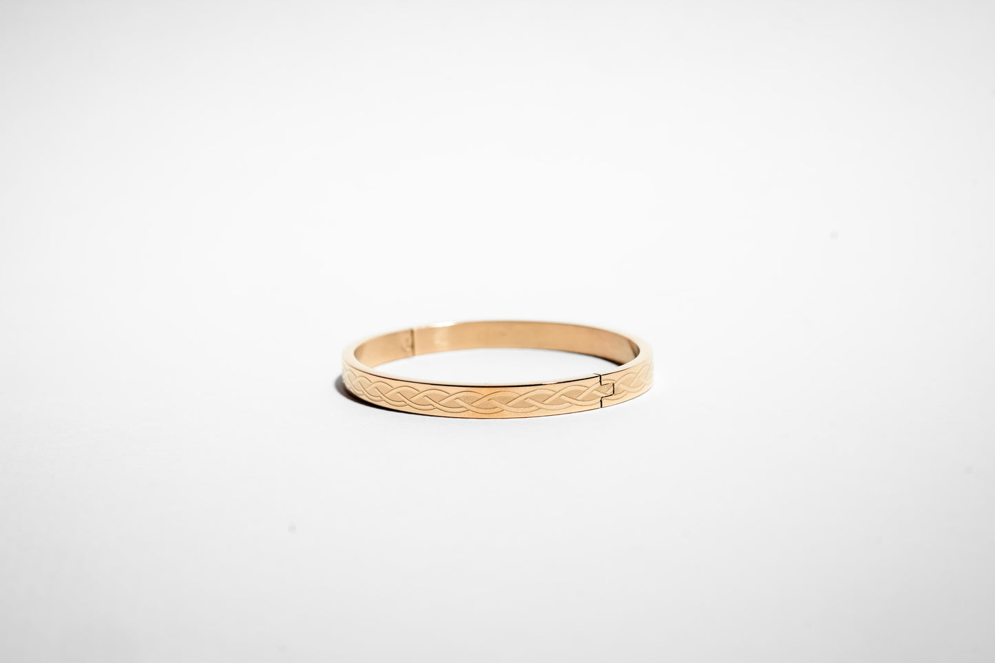 Eternal Weave Gold Plated Bangle for Men & Women