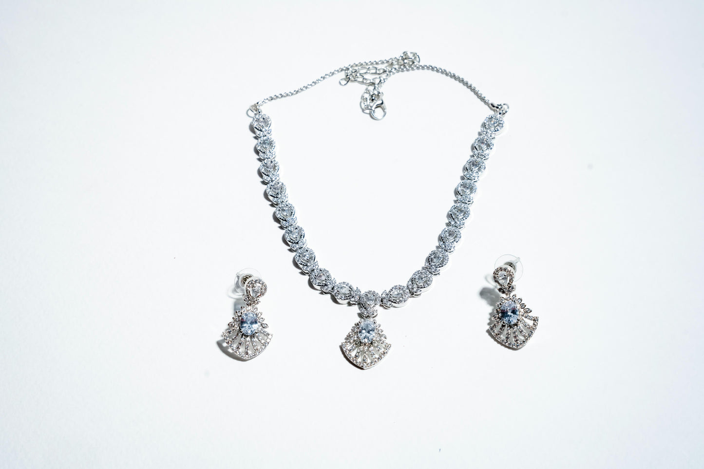 The Celestial Radiance Ensemble: Handcrafted 925 Sterling Silver Set