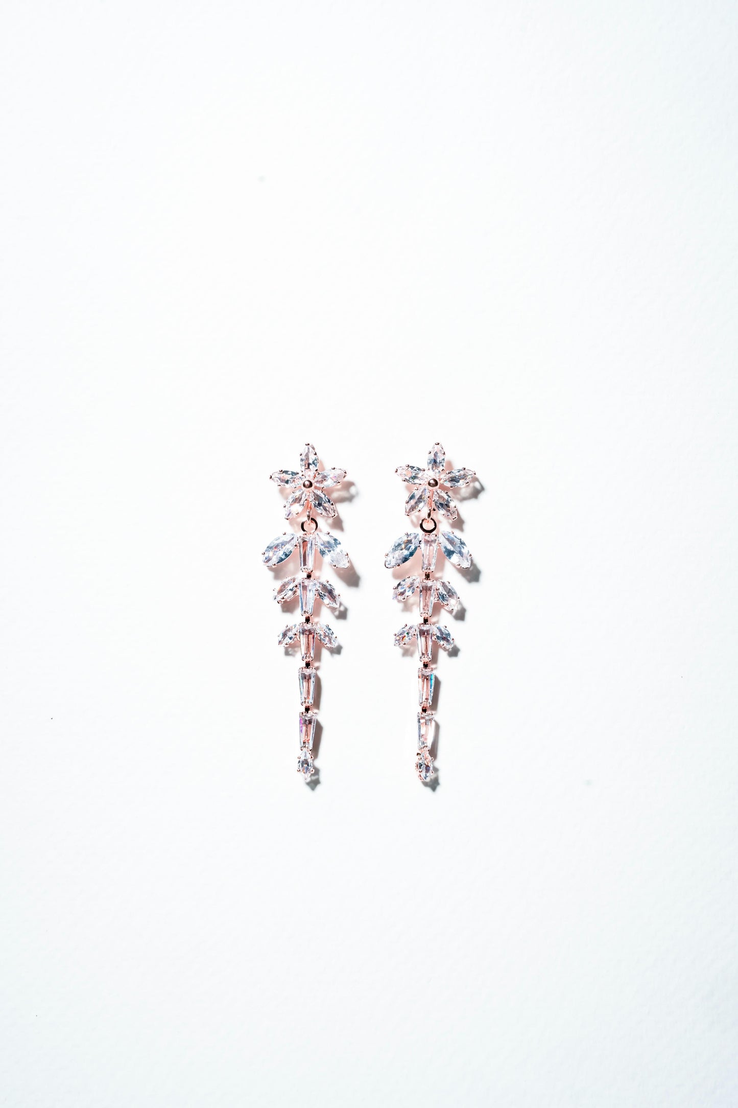 Marquise Ivy Linear Drop Earrings