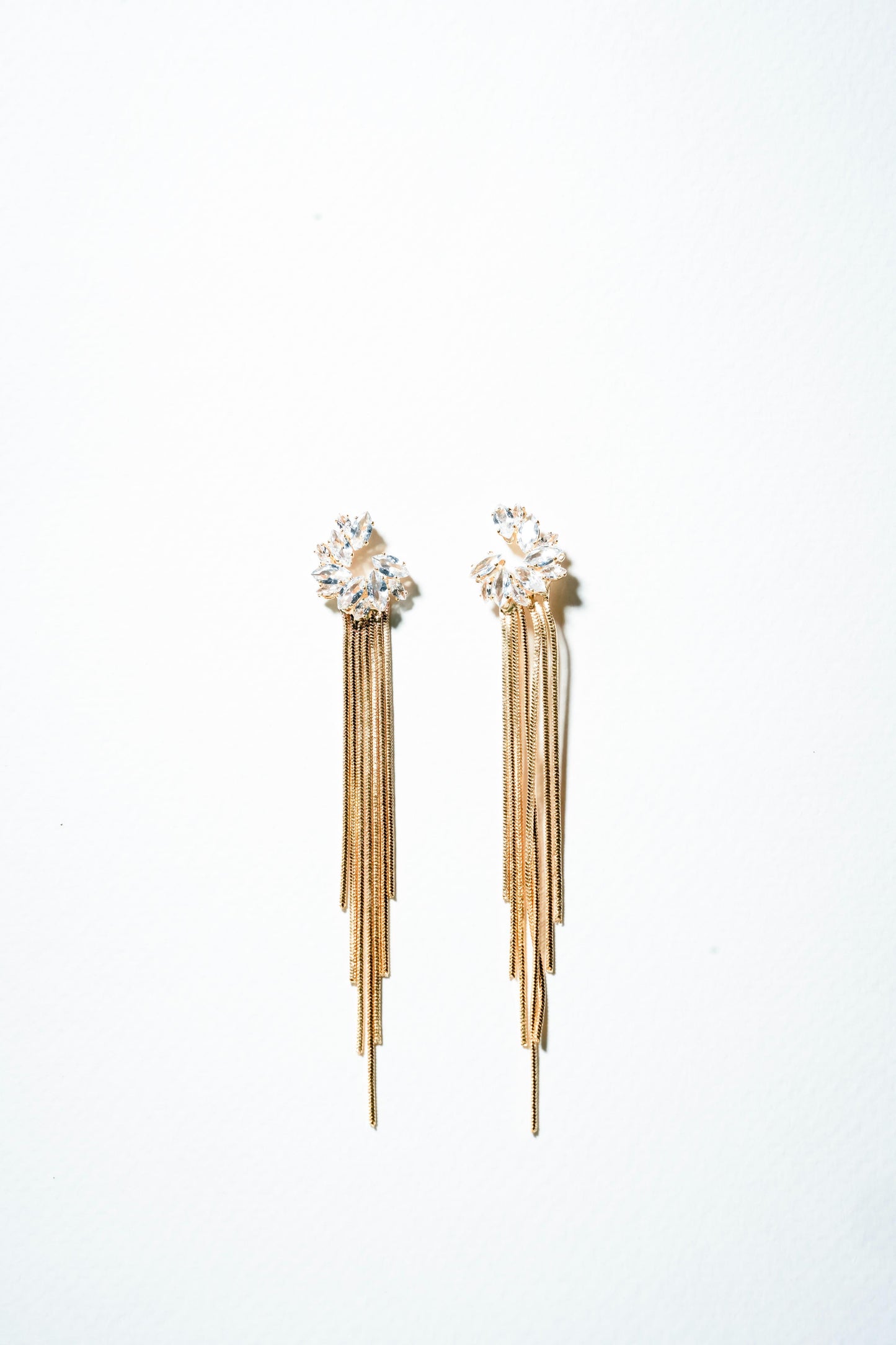 Aurelia Fringe Statement Earrings – 18K Gold Plated