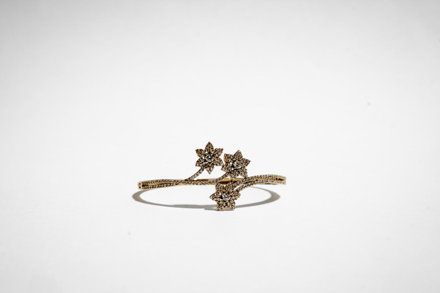 Bracciale rigido costellazione "Fioritura Celeste" - Placcato oro 18K