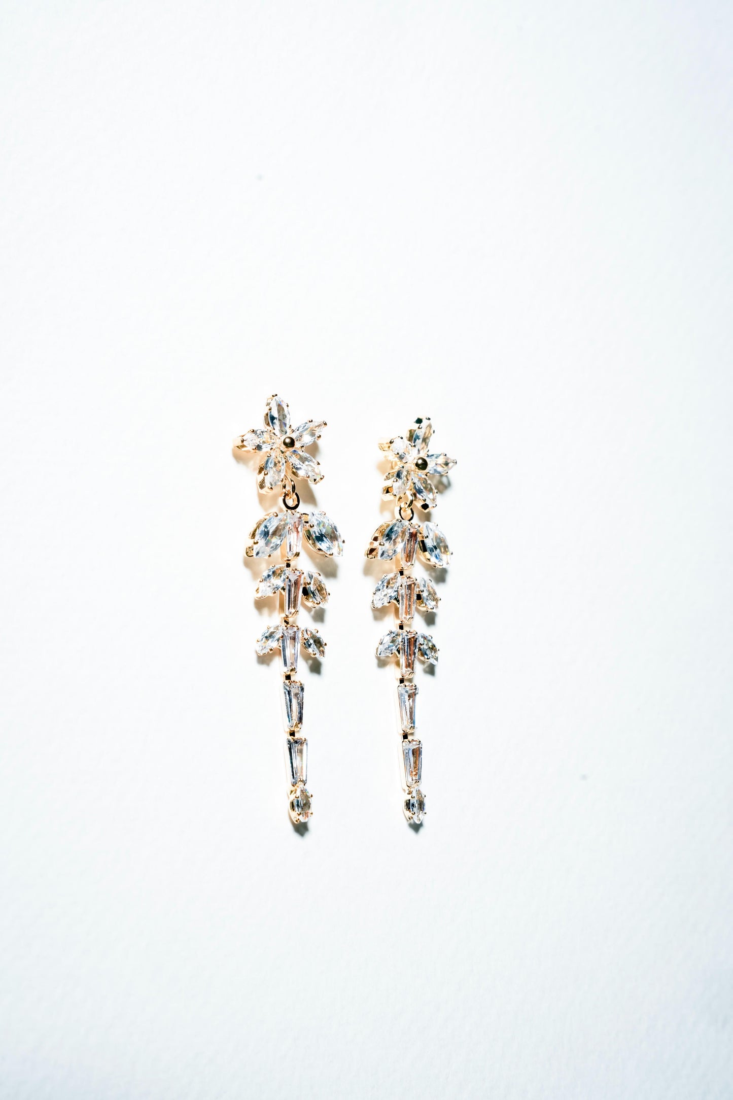 Marquise Ivy Crystal Drop Earrings – 18K Gold Plated