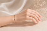 Eterna Roman Numeral Bangle | Rose Gold Plated