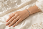 The Crimson Ethereal Tennis Bracelet – 925 Sterling Silver