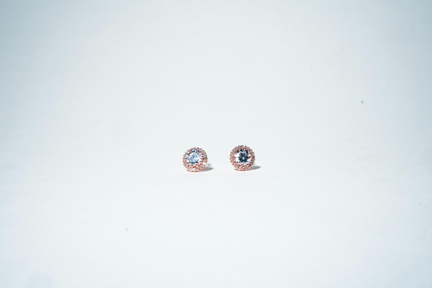 Rose Gold Floral Cluster Studs