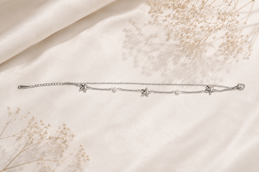 The Celestial Shore Double-Layer Bracelet – 925 Sterling Silver
