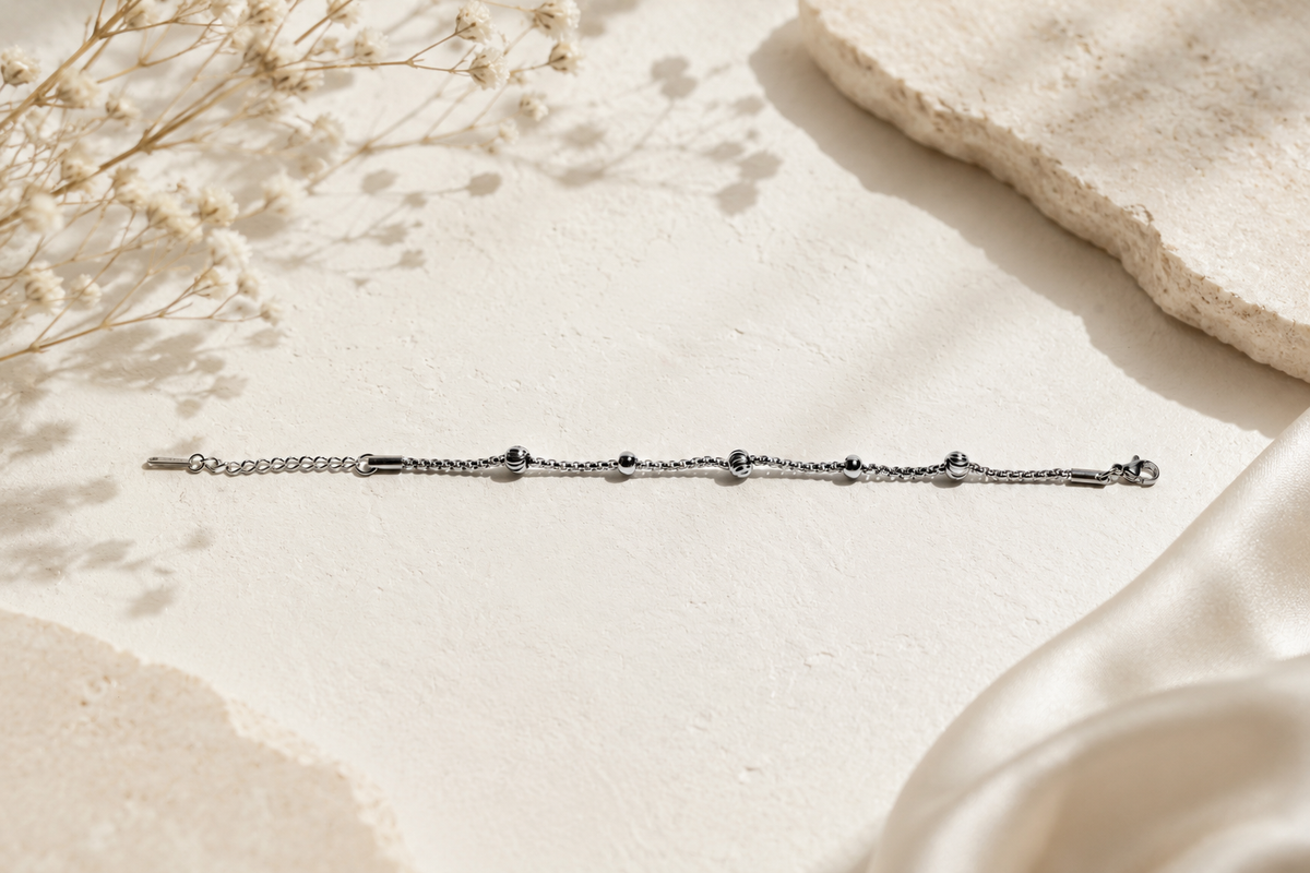 The Celestial Orb Link Bracelet – 925 Sterling Silver