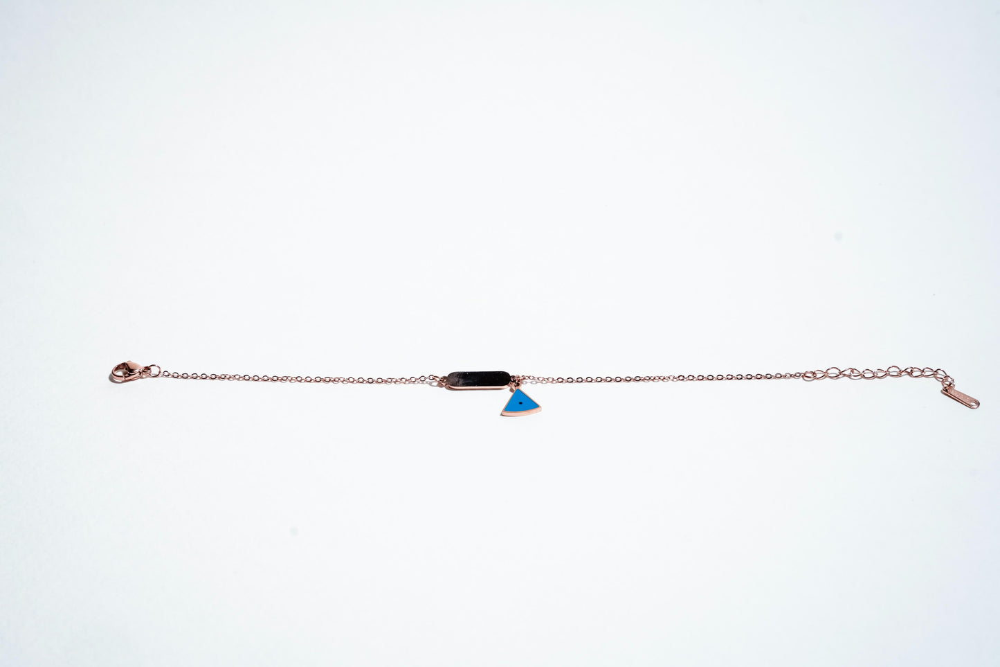 Protective Aura: Minimalist Geometric Rose Gold Bracelet