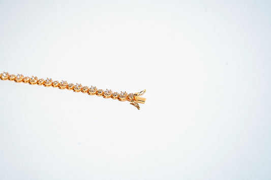 The "Celestial Halo" Classic Tennis Bracelet