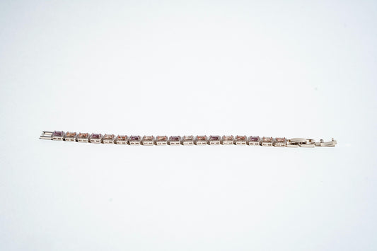 The Aurora Baguette Tennis Bracelet – 925 Sterling Silver