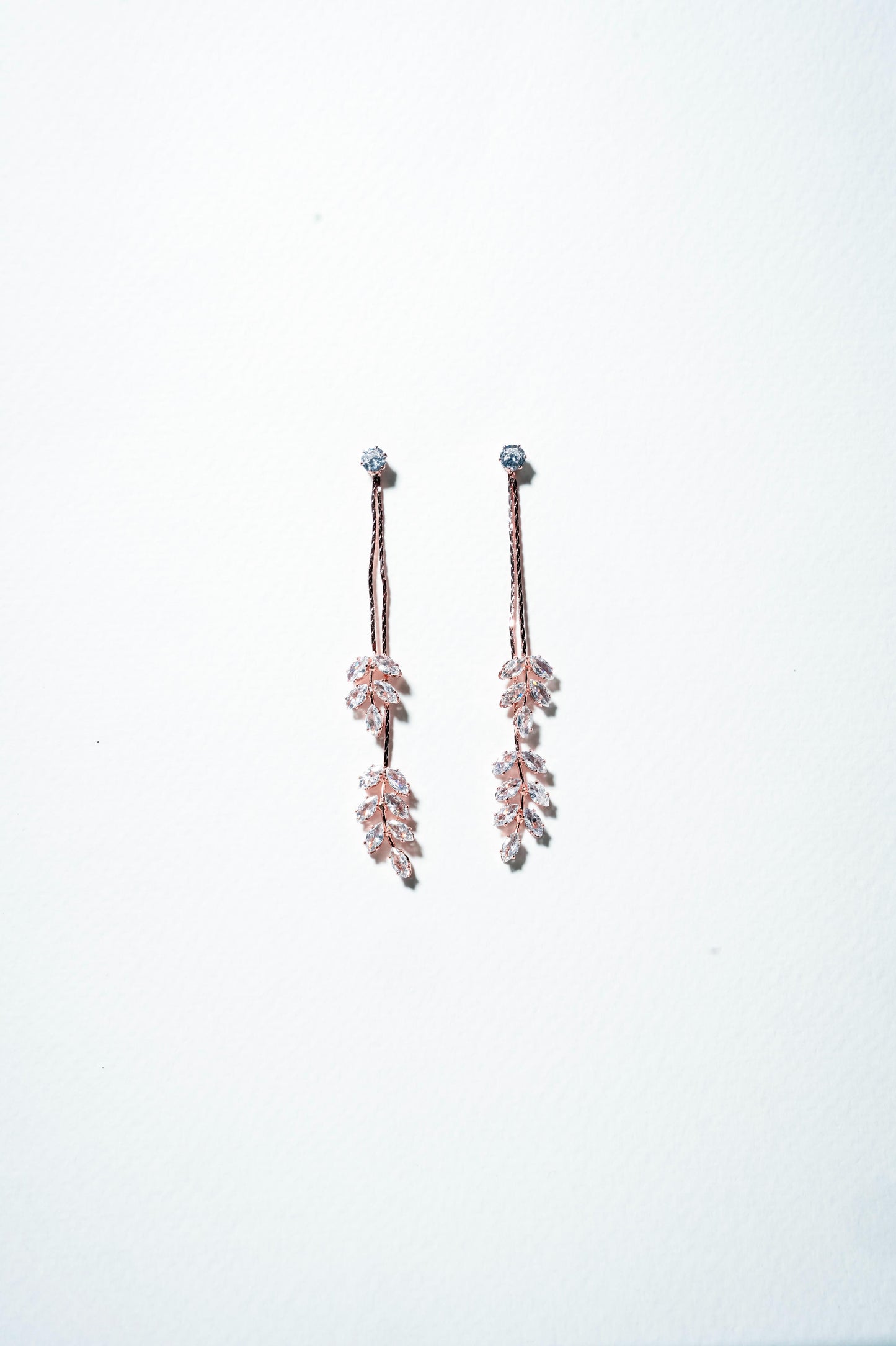 Willow Leaf Branch Drop Earrings
