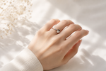 Fortune Bloom: The Lucky Clover Solitaire Ring