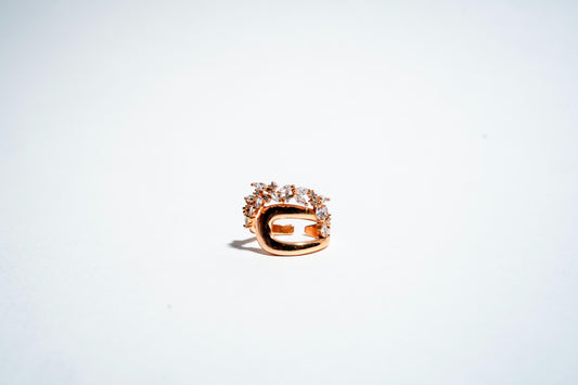 The "Everlasting Laurel" Crystal Crown Ring