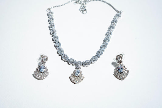 The Celestial Radiance Ensemble: Handcrafted 925 Sterling Silver Set