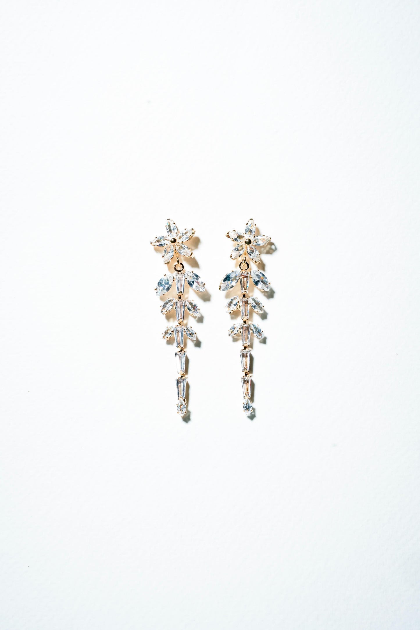 Marquise Ivy Crystal Drop Earrings – 18K Gold Plated