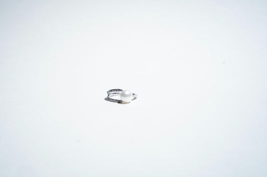 Dual Orbit: The Pavé & Pearl Synchrony Ring