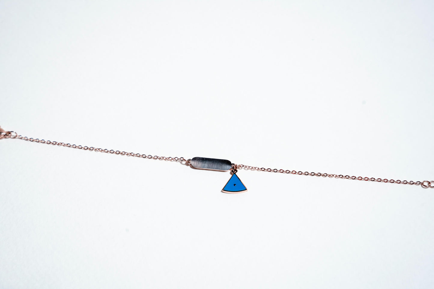 Protective Aura: Minimalist Geometric Rose Gold Bracelet
