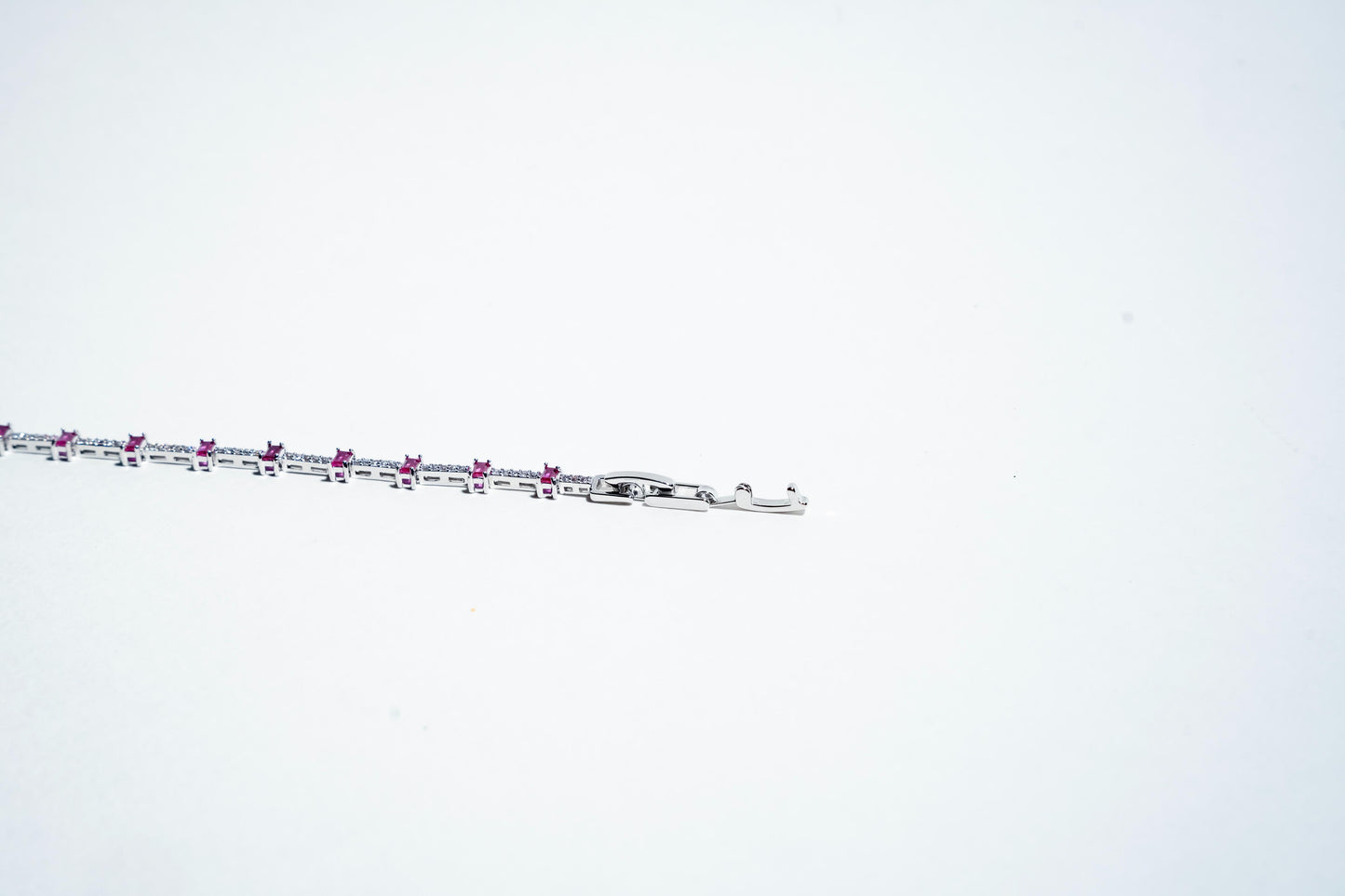 The Crimson Ethereal Tennis Bracelet – 925 Sterling Silver