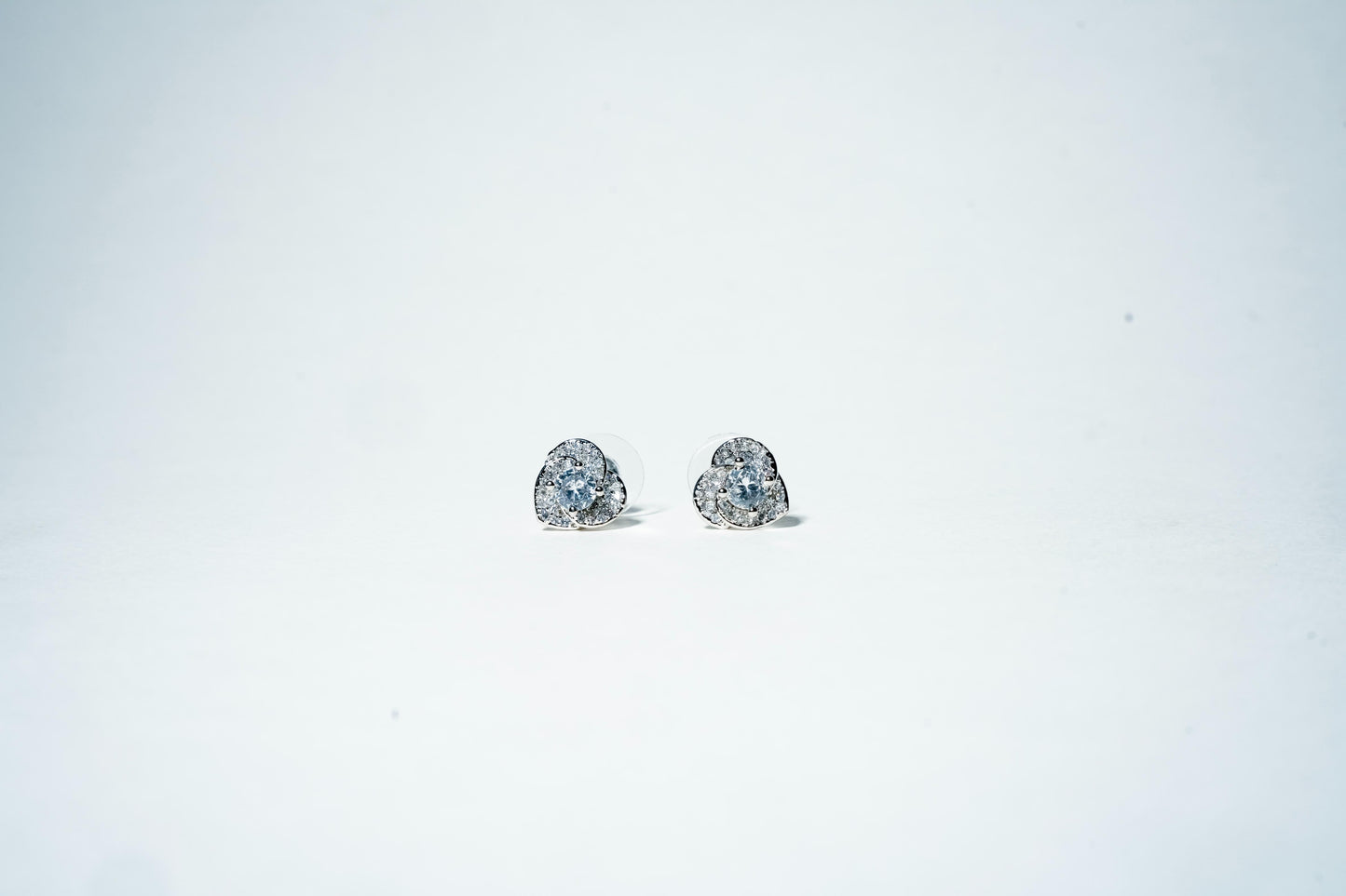 The Linked Heart Silhouette Studs – 925 Sterling Silver