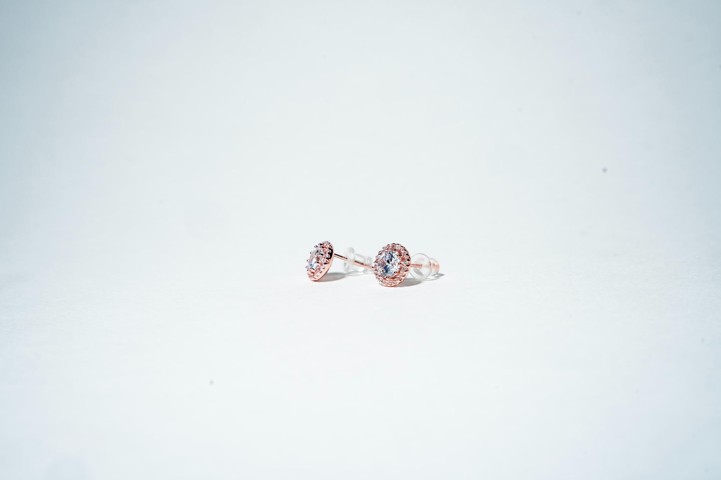 Rose Gold Floral Cluster Studs