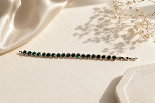 The Emerald Luminaire Tennis Bracelet