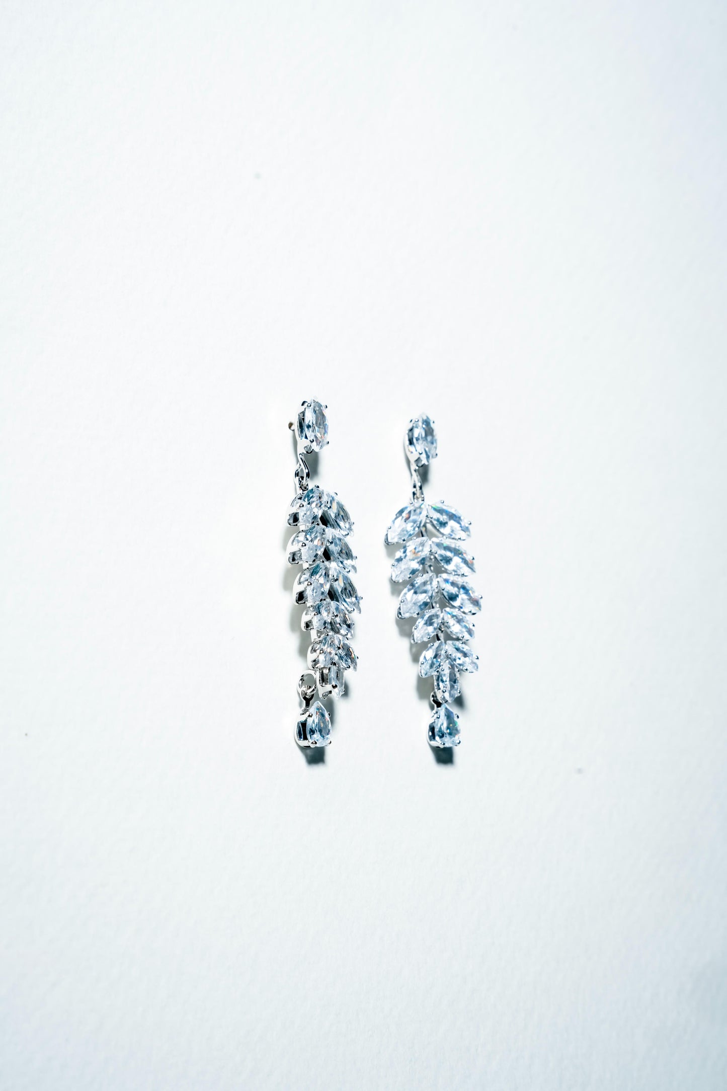 The Marquise Foliage Drop Earrings – 925 Sterling Silver