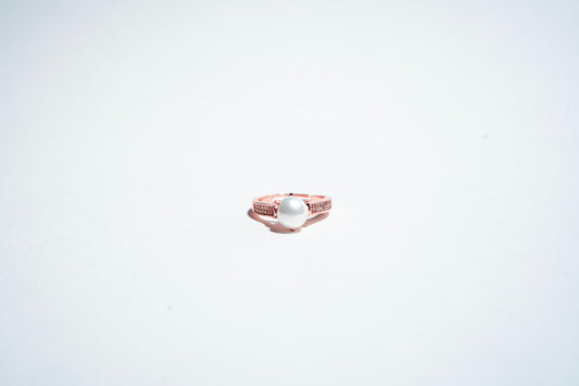 The Eternal Grace Pearl & Pavé Ring