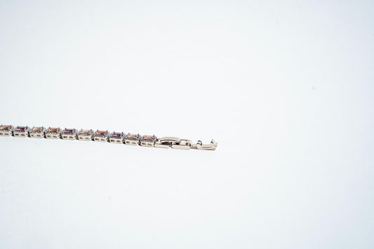 The Aurora Baguette Tennis Bracelet – 925 Sterling Silver