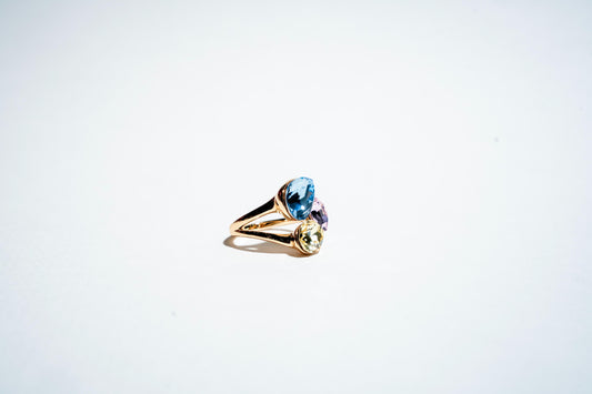 Aura Trio: The Symphony Pear Ring