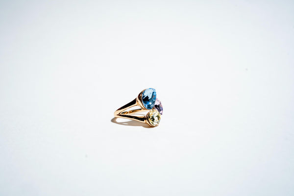 Aura Trio: The Symphony Pear Ring