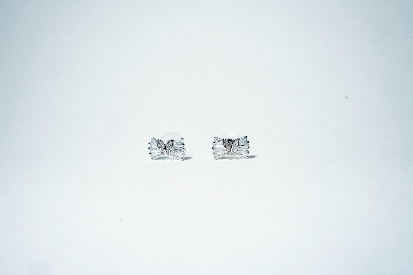 The Ribbon Butterfly Studs – 925 Sterling Silver