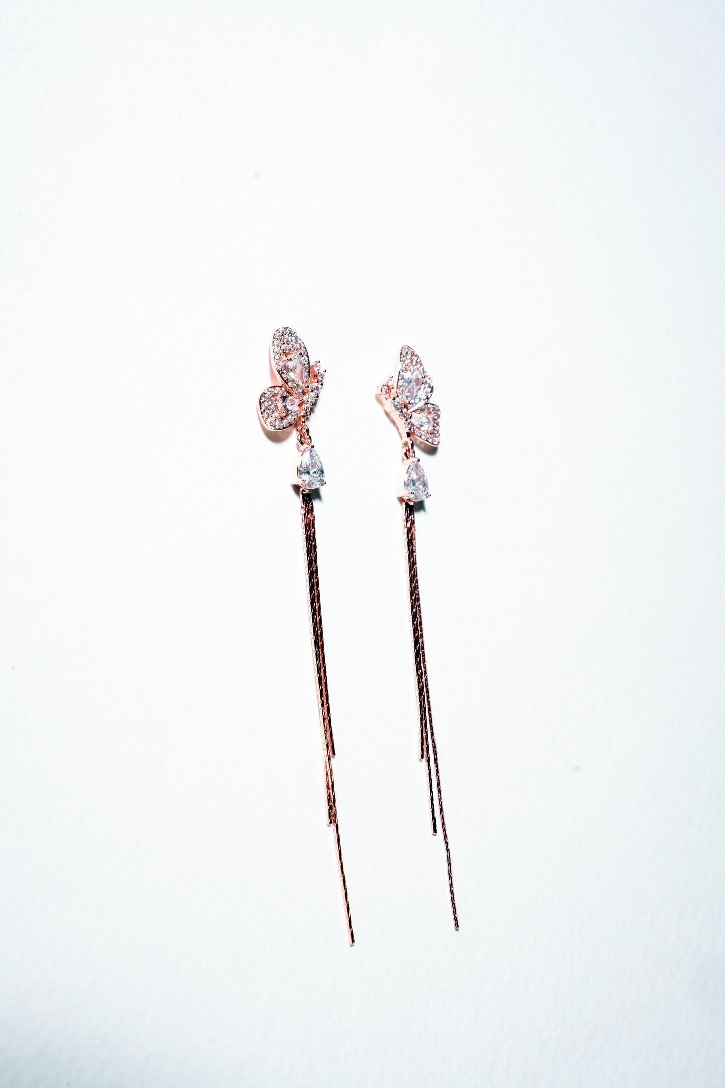 Monarch Wing Fringe Drop Earrings