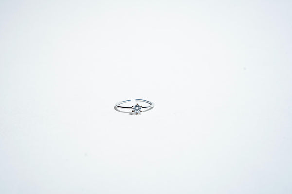 Celestia Solitaire: The Minimalist Sparkle Ring