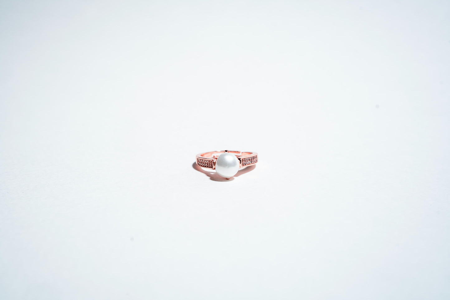 The "Luminous Grace" Pearl & Pavé Statement Ring