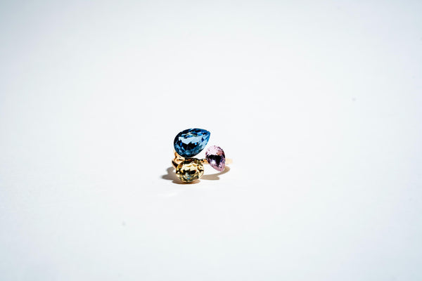 Aura Trio: The Symphony Pear Ring