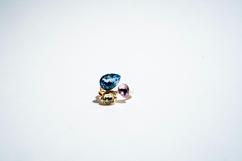 Aura Trio: The Symphony Pear Ring