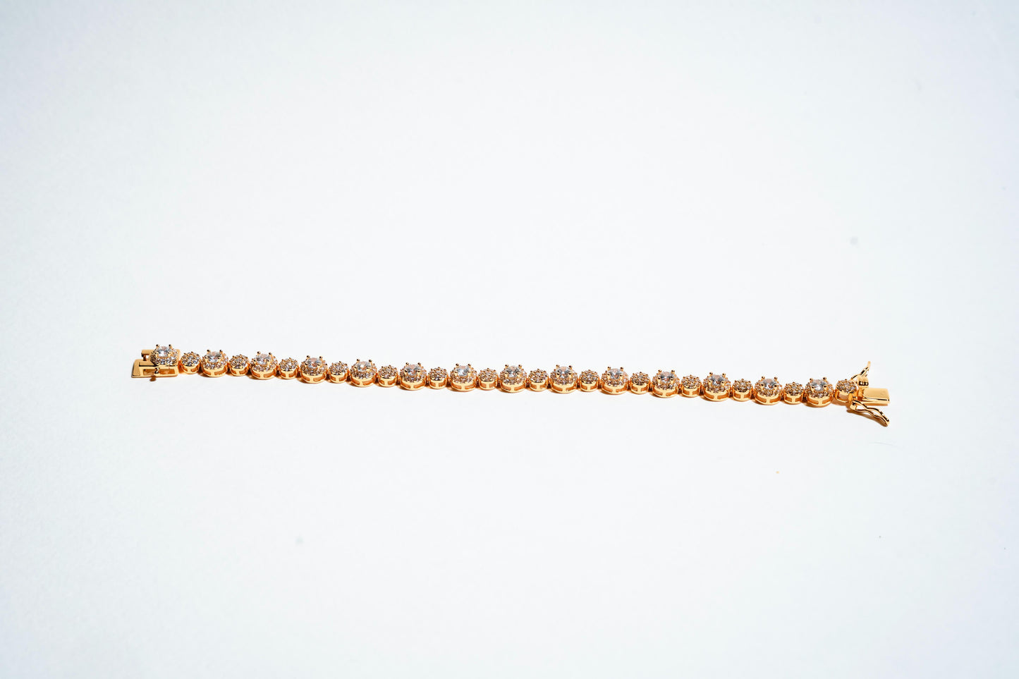 The "Celestial Halo" Classic Tennis Bracelet