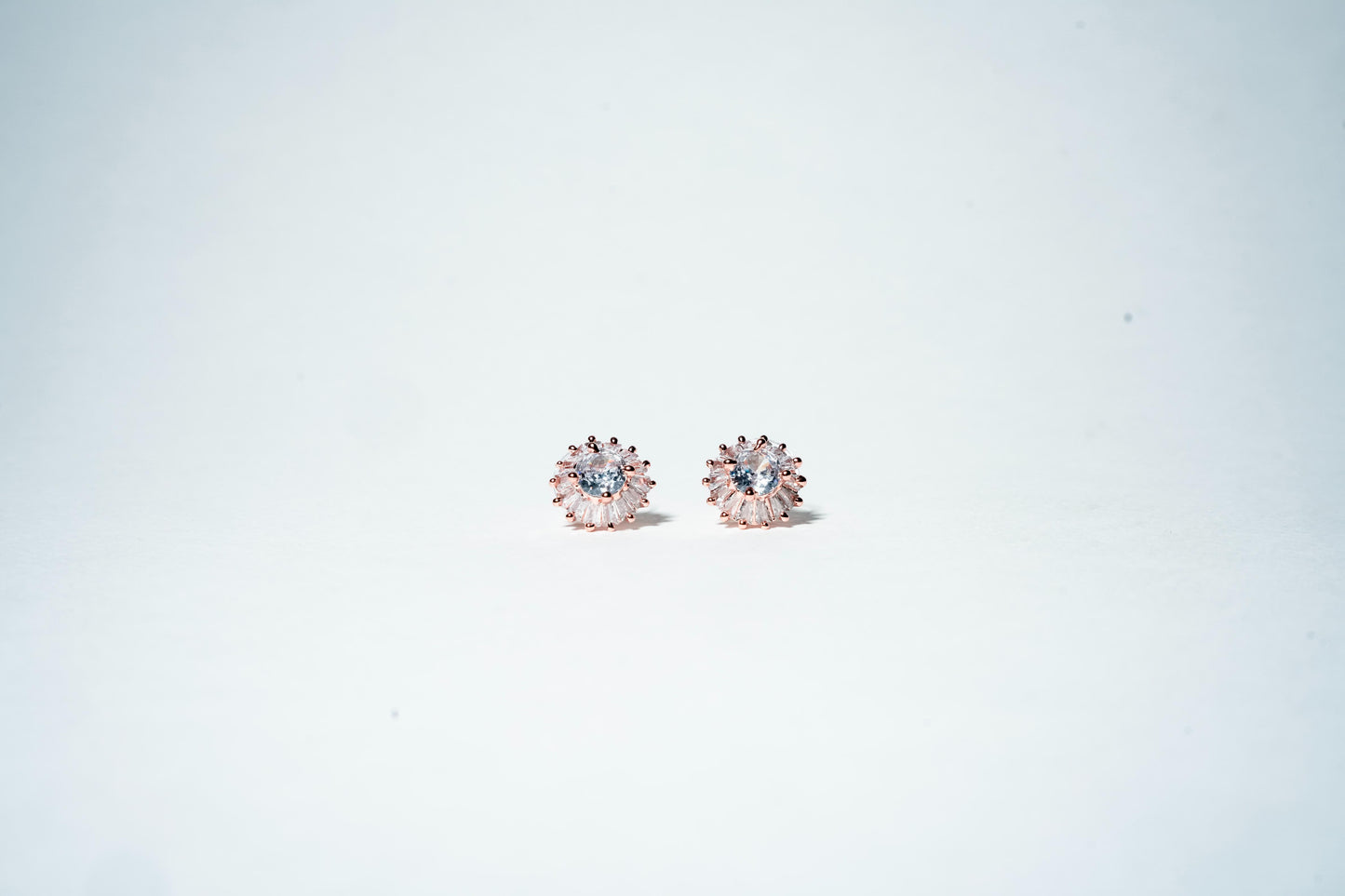 Solstice Baguette Cluster Studs