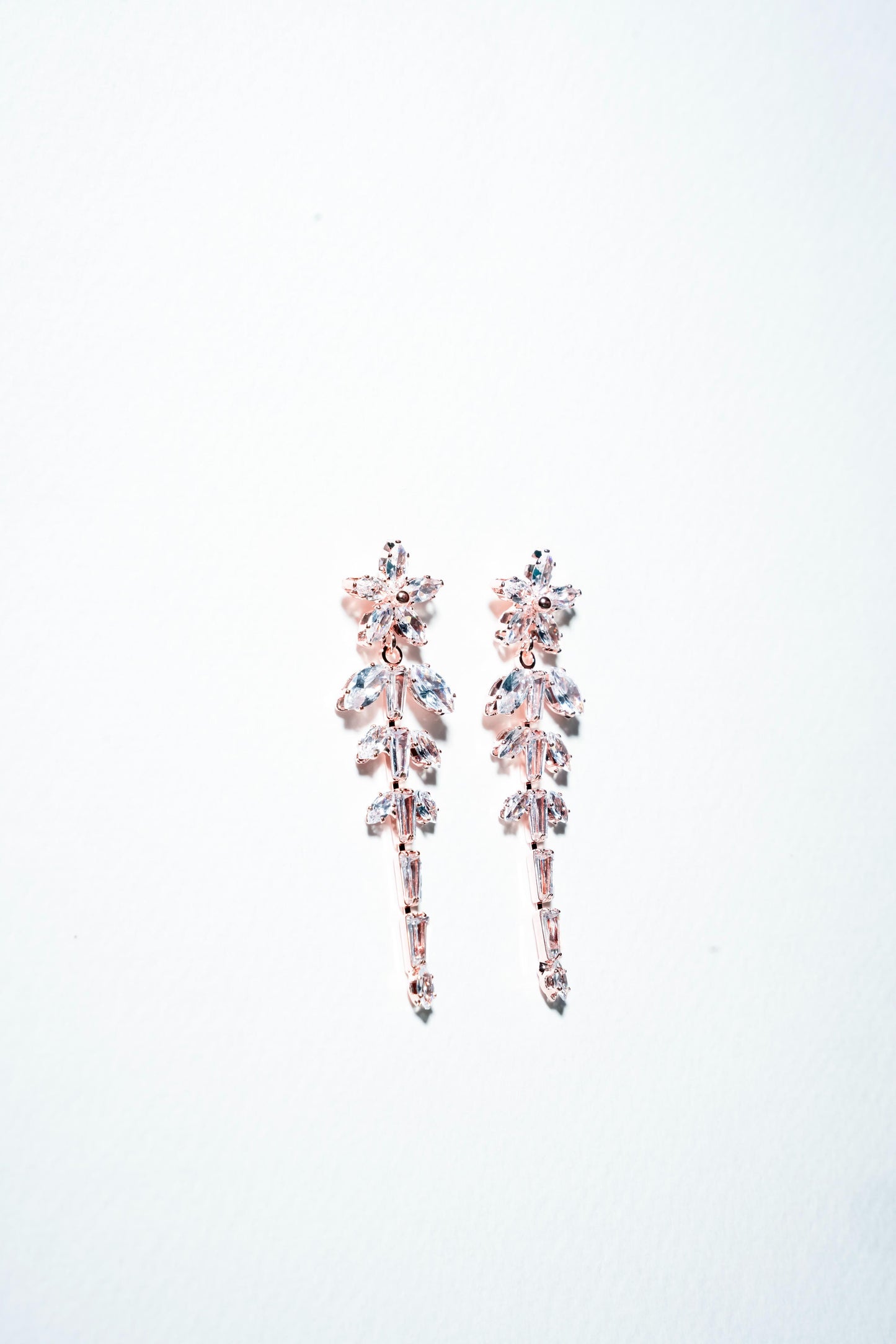 Marquise Ivy Linear Drop Earrings