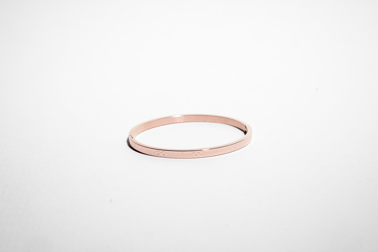 Infinity Grace Rose Gold Plated Bangle