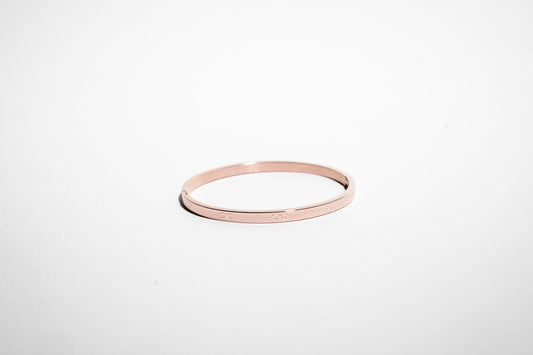 Infinity Grace Rose Gold Plated Bangle