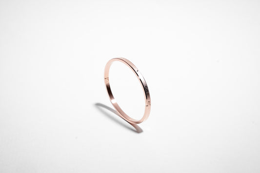 Infinity Grace Rose Gold Plated Bangle
