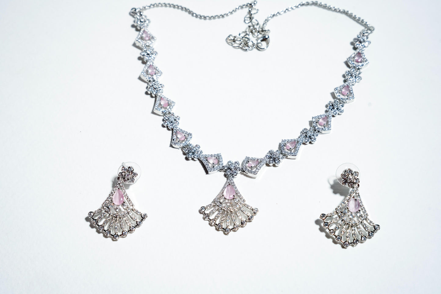The Serene Bloom Collection: Handcrafted Sterling Silver Ensemble