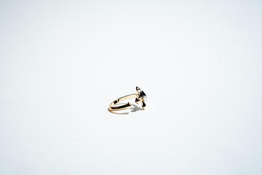 The "Celestial Bloom" Star-Flower Open Ring