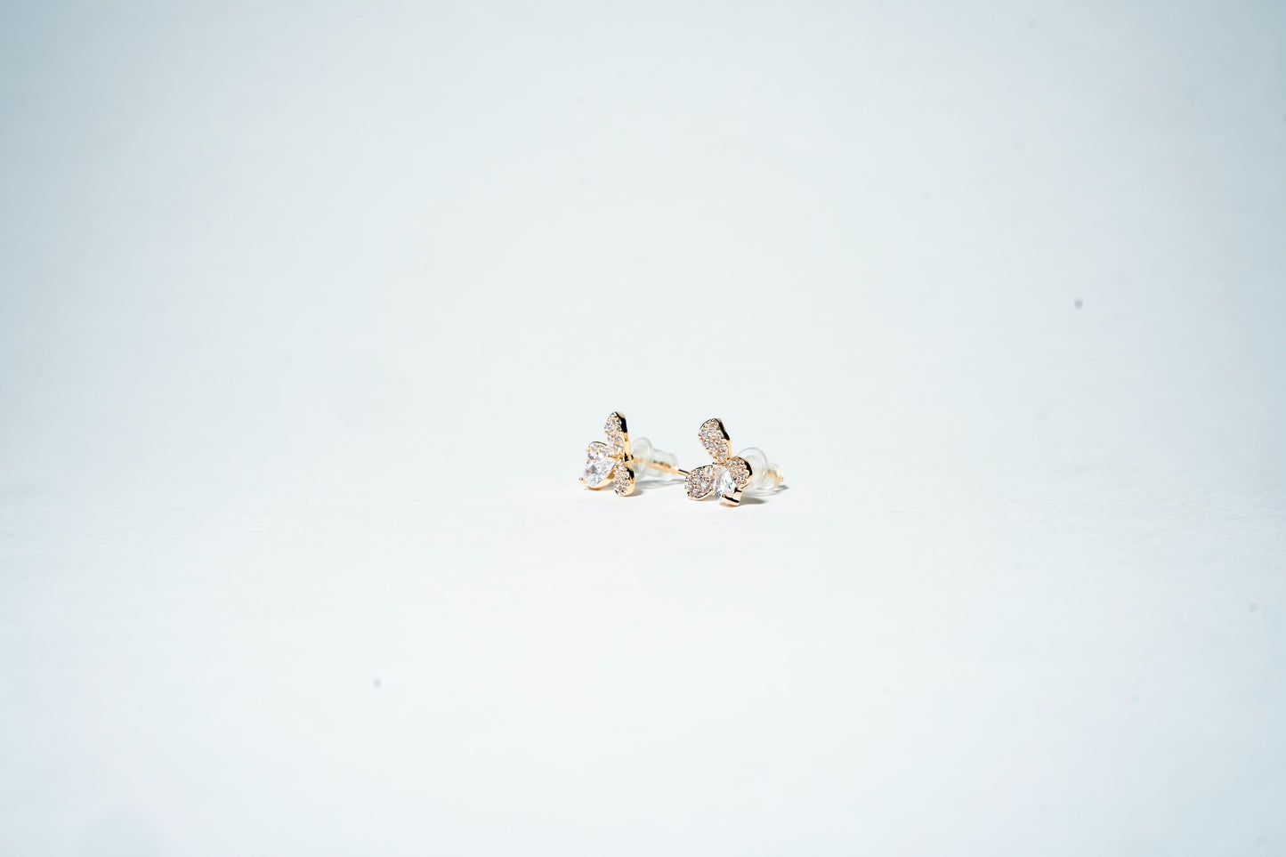 The Clover Trio: 18K Gold Plated Luxury Studs