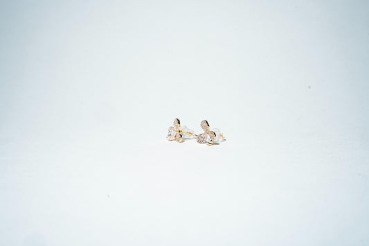 The Clover Trio: 18K Gold Plated Luxury Studs