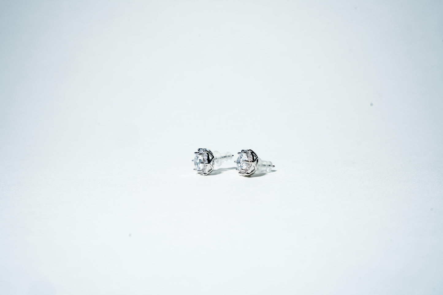 The Crown Solitaire Studs – 925 Sterling Silver