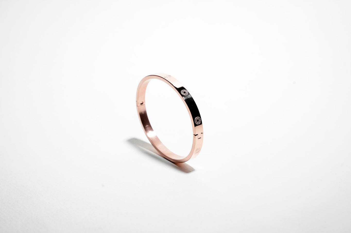 Bracciale a quadrifoglio placcato in oro rosa