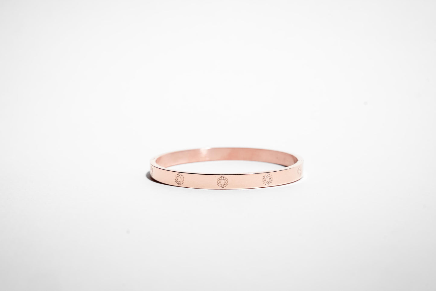 Bracciale a quadrifoglio placcato in oro rosa